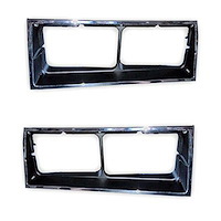 GMK456206084P Left/Driver Side/Right/Passenger Side Pair Headlamp Bezel Set for 1984 Hurst