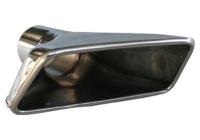 Exhaust Tip LH Rectangular Rear Exit Polished Stainless Steel