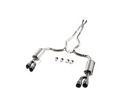 422093-BLK Cat-Back Exhaust System Fits Select Ford Mustang GT 5.0L [Quad 4 in. Black Tips]