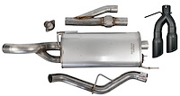 422264-BLK Active Ready Cat-Back Exhaust System Fits Select Ford F-150 5.0L [Side-Exit]
