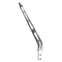 10" Layback Shifter Stick Billet Aluminum Brushed Aluminum Finish