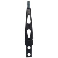 6" Straight Shifter Stick Billet Aluminum Black Anodized Finish