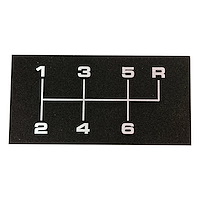 6 Speed console shift pattern plate for 1968 1972 Chevelle OE look and quality