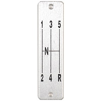 5 speed shift pattern plate for C1 Corvette