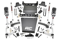 11640 Suspension Lift Kit w/Shocks; 7 in. Lift; Stamped Steel LCA; Forged UCA; Bracket; M1 Strut; w/M1 Rear Shocks;