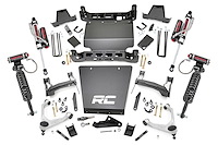 11650 Suspension Lift Kit w/Vertex Shocks; 7 in. Lift; Stamped Steel LCA; Forged UCA; Bracket; Vertex Coilovers; w/Vertex Shocks