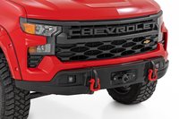 Front FXS Bumper with Fog Lights and 12000S Winch Fits Select 2023-2026 Chevrolet Silverado 1500