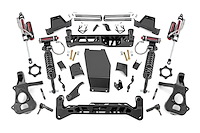 17450 Suspension Lift Kit w/Shocks; 7 in. Lift; Incl. Knuckles; Crossmember; Vertex Res. Coilovers; CV Spacer; Diff/Swaybar Drop