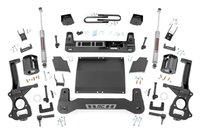 21630D 6 in. Lift Kit, Mono Leaf Rear, Diesel, Fits Select Chevy Silverado 1500