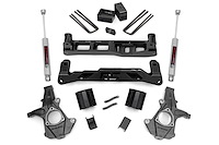 24730 5in GM Suspension Lift Kit w/N3 (14-17 1500 PU 2WD, Cast Steel)