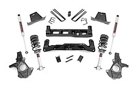 26340 Suspension Lift Kit w/Shocks; 7.5 in. Lift; Incl. Lifted Knucles; Front/Rear Crossmembers; Upper Strut Spacers; M1 Struts