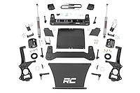 26631 Suspension Lift Kit w/Shocks; 6 in. Lift; Incl. Lifted Knucles; Front/Rear Crossmembers; Upper Strut Spacers; Mono-Leaf Sp