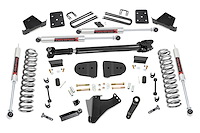 43741 Suspension Lift Kit w/Shocks; 6 in. Lift; M1 Monotube Shocks; Incl. Front Driveshaft; No Overload; 3.5 in. Axle Diameter;