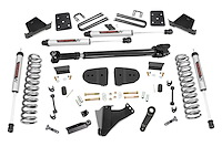 43771 Suspension Lift Kit w/Shocks; 6 in. Lift; V2 Monotube Shocks; Incl. Front Driveshaft; No Overload; 3.5 in. Axle Diameter;