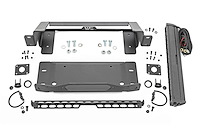 51068 High Winch Mount, All Models, 20 in. Black Single Row LED, DRL, Fits Select Ford Bronco
