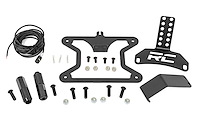 51082 License Plate Adapter; Relocation Bracket; Black;