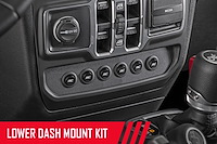 70964 MLC-6 Multi Lght Cntrl Lwr Dash Mnt Kt (18-20 Wrnglr JL, 2020 Gladiator JT)