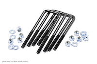 7652 9/16-inch Square U-bolts (2.5 x 10.5)