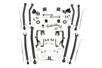 78600U Control Arm Upgrade Kit; 4 in.; Front/Rear/Upper/Lower; Adjustable Flex Joints w/Cleveite Rubber Bushings; Durable Heavy