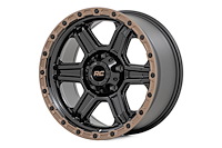 79170913 79-Series One-Piece Wheel [Size: 17" x 8.50"] Semi Gloss Black w/Bronze Ring