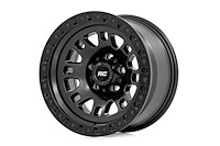 82170913 82 Series Wheel, One-Piece, Semi Gloss Black, 17x9, 5x4.5, -12mm