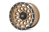 87170913 87-Series Wheel, Simulated Beadlock, Size: 17" x 8.50", Bolt Pattern: 5 x 4.50" [Bronze/Black]
