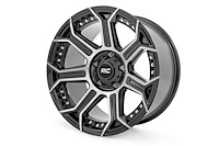 89170913 One-Piece 89-Series Wheel [Size: 17" x 9”] Black Machined Gun Metal