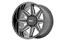 91201212M 91M-Series Wheel, One-Piece, Size: 20" x 12", Bolt Pattern: 6 x 5.50" [Gloss Black]