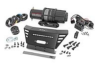 92079 Winch Mounting Plate; 10 in.; Black Slimline; w/RS4500S;