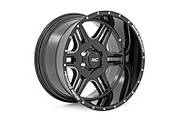 92181812 Series 92 Wheel; Machined One-Piece; Gloss Black; 18X9 [6X5.5]; +18mm;