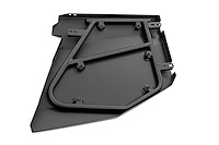 93121 Lower Door Panel Set; Aluminum; Half Doors; Rear;