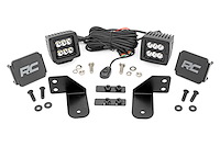 93143 LED Light, RR Cage Mount, 2" Black Spot Pair, Polaris Ranger (13-21)