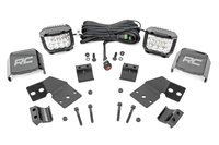 Front Mount 3 in. Chrome Wide-Angle LED Light Kit for 2024-2025 Polaris XPEDITION Models