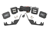 94006 LED Light, Rear Mount, 2 in. Black Pair, Spot, Kawasaki Teryx