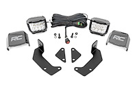 96106 LED Light Kit, Cage Mount, 2 in. Chrome Pair, Wide Angle, CFMOTO UFORCE 1000