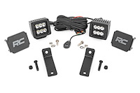 97081 LED Light, Rear Mount, 2 in. Black Pair, Spot, Can-Am Maverick Sport