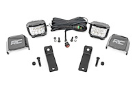 97083 LED Light Kit, Rear Mount, 2 in. Chrome Pair, Wide Angle, Can-Am Maverick Sport