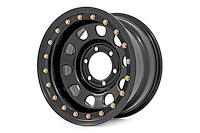 RC51-5165SL Steel Simulated Bead Lock Wheel, Black, 15x10, 5x4.5, 3.30 Bore, -39