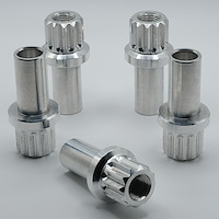 LN-0113SP Billet Aluminum Lug Nut Set, 12-Point, 7/16 in.-20 Thread, Shank Seat [Polished]