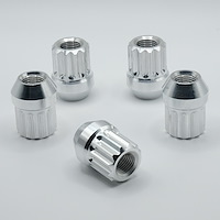 LN-31AP Billet Aluminum Lug Nut Set, 12-Point, 12 mm x 1.5 Thread, Conical Seat - 60-Degree [Polished]