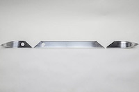 DT55-205 Dash Trim Set 1960 Chevy Tri-Five, W/O Radio Cutout, W/O Black Silk Screening [Polished]
