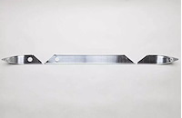 DT56-205 Dash Trim Set 1956 Chevy Tri-Five, W/O Radio Cutout, W/O Black Silk Screening [Polished]