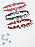 SB-16WR Delco-Remy Tags, (2) Red; (1) Black, Set of 3