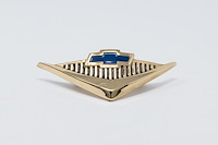 SB-38 Horn Cap Emblem, V8, 1955-1956 Bel Air, 24k Gold