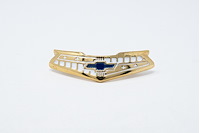 SB-39 Horn Cap Emblem, Six, 1955-1956 Bel Air, 24k Gold