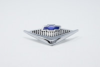 SB-40 Horn Cap Emblem, V8, 1955-1956 210, Chrome