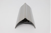 SB-82 Gas Filler Door Fin Moulding, 1957 Chevy, Stainless, Polished