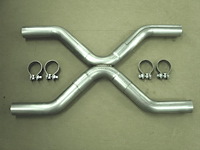 25XSS Exhaust Crossover Pipe, Universal, 2-1/2" X Style Crossover Kit