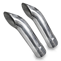 7070250 Exhaust Tail Pipe Tip, Universal, Extended Turn Down Tips 2-1/2" Inlet