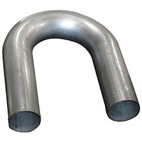 MB180300 Exhaust Pipe, Universal, 3" 180 Degree Mandrel Bend .049 Wall